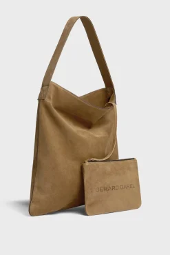Sac Hobo En Cuir Velours Ble - Lady<Gerard Darel Hot