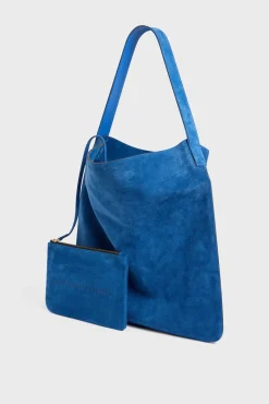 Sac Hobo En Cuir Velours Denim - Lady<Gerard Darel Sale