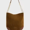 Sac Hobo En Cuir Velours - Le Charlotte<Gerard Darel Sale