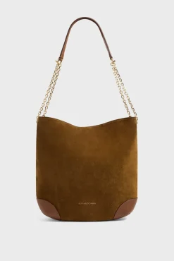 Sac Hobo En Cuir Velours - Le Charlotte<Gerard Darel Sale