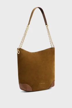 Sac Hobo En Cuir Velours - Le Charlotte<Gerard Darel Sale