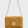 Sac Porte Travers En Cuir Velours Matelasse - Le Fanny<Gerard Darel Discount