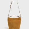 Sac Seau En Cuir Velours Ble - Le Sandrine<Gerard Darel New