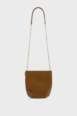 Sac Travers Cuir Velours Ambre - Mini Charlotte<Gerard Darel Hot