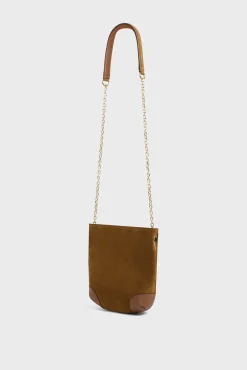 Sac Travers Cuir Velours Ambre - Mini Charlotte<Gerard Darel Hot
