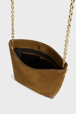 Sac Travers Cuir Velours Ambre - Mini Charlotte<Gerard Darel Hot