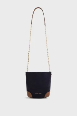 Sac Travers En Cuir Bleu - Mini Charlotte<Gerard Darel Best