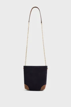 Sac Travers En Cuir Bleu - Mini Charlotte<Gerard Darel Best