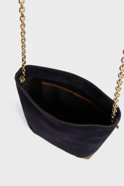 Sac Travers En Cuir Bleu - Mini Charlotte<Gerard Darel Best