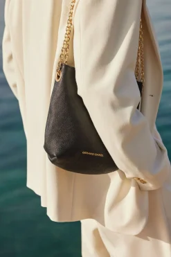 Sac Travers En Cuir Noir - Le Mini Charlotte<Gerard Darel Best