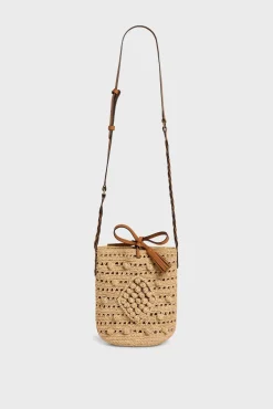 Sac Travers En Raphia Ficelle - Trinity<Gerard Darel Outlet