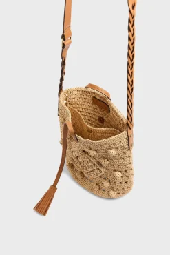 Sac Travers En Raphia Ficelle - Trinity<Gerard Darel Outlet