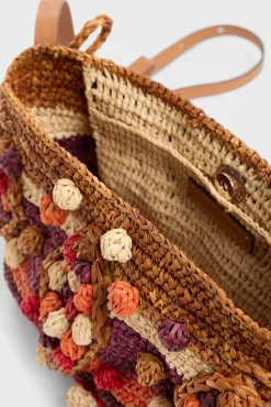 Sac Travers En Raphia Rouge - Mini 24<Gerard Darel Fashion