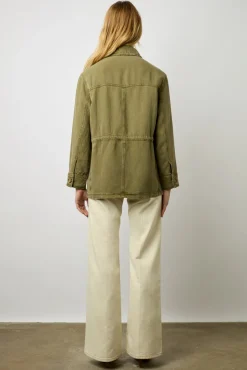 Saharienne En Lin Melange Vert Kaki - Beline<Gerard Darel Online