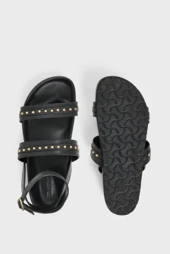 Sandales En Cuir Et Clous Noir - Arianne<Gerard Darel Online
