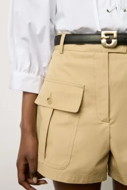 Short A Poches En Coton Sable - Clemy<Gerard Darel Best