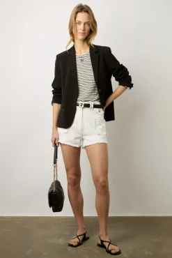 Short Ecru En Denim Frange Ecru - Farel<Gerard Darel Online