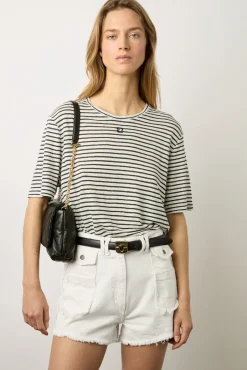 Short Ecru En Denim Frange Ecru - Farel<Gerard Darel Online