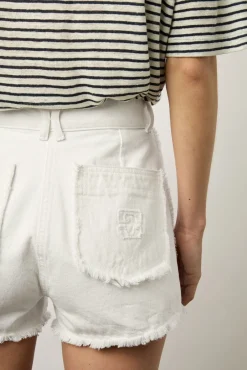Short Ecru En Denim Frange Ecru - Farel<Gerard Darel Online