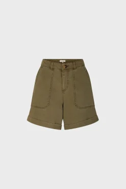 Short En Lin Melange Vert Kaki - Catille<Gerard Darel Hot