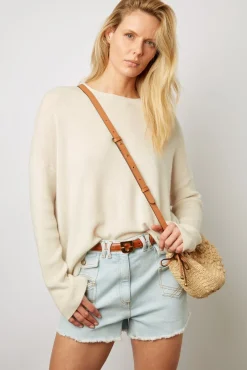 Short Frange A Monogramme Bleu Ciel - Farel<Gerard Darel Discount