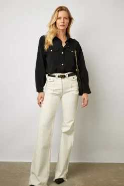 Surchemise En Microfibre Marine - Belita<Gerard Darel Outlet