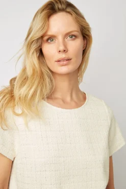Top En Tweed Et Lurex Ecru - Amanda<Gerard Darel Best