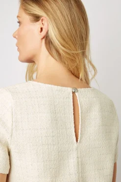 Top En Tweed Et Lurex Ecru - Amanda<Gerard Darel Best