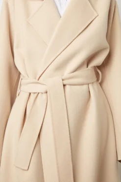 Trench En Laine Melangee Sable - Neissa<Gerard Darel Discount
