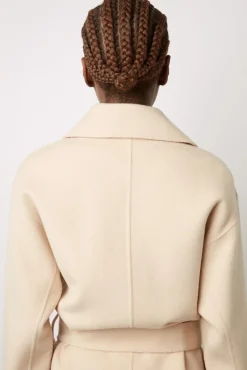 Trench En Laine Melangee Sable - Neissa<Gerard Darel Discount