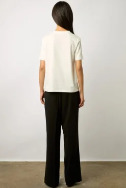 Tshirt A Boutons Strass Ecru - Myrtha<Gerard Darel Sale
