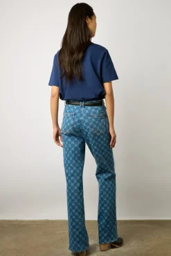 Tshirt A Boutons Strass Marine - Myrtha<Gerard Darel Online