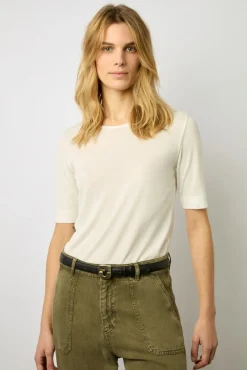 Tshirt A Fines Cotes Blanc - Maggie<Gerard Darel Discount