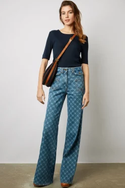 Tshirt A Fines Cotes Marine - Maggie<Gerard Darel Discount
