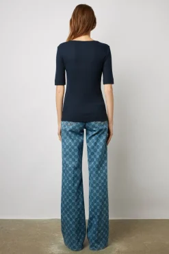 Tshirt A Fines Cotes Marine - Maggie<Gerard Darel Discount