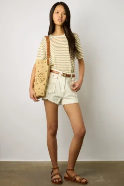 Tshirt A Rayures En Lurex Or - Mike<Gerard Darel Clearance