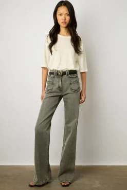 Tshirt Au Dos Boutonne Ecru - Magnolia<Gerard Darel Outlet