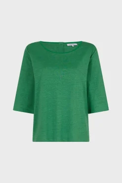 Tshirt Au Dos Boutonne Vert - Magnolia<Gerard Darel Outlet