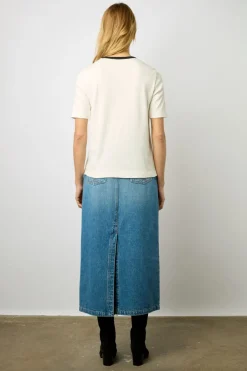 Tshirt Col Rond A Logo Ecru - Marlyne<Gerard Darel New