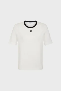 Tshirt Col Rond A Logo Ecru - Marlyne<Gerard Darel New