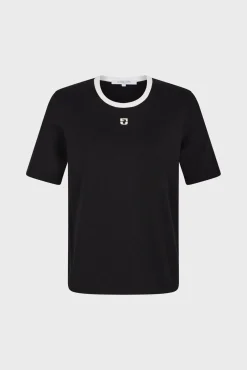 Tshirt Col Rond A Logo Noir - Marlyne<Gerard Darel Clearance