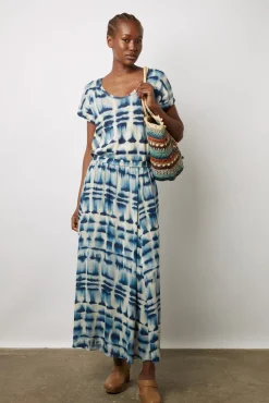 T-Shirt Col Rond Tie & Dye Indigo - Marcele<Gerard Darel Best