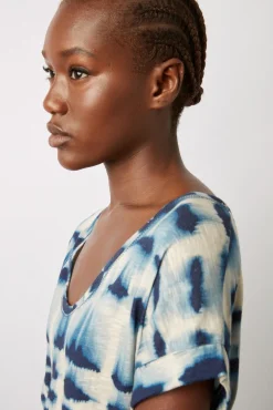 T-Shirt Col Rond Tie & Dye Indigo - Marcele<Gerard Darel Best