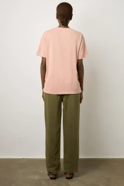 T-Shirt Col Tunisien Coton Rose - Maurine<Gerard Darel Discount