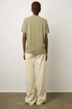 T-Shirt Col Tunisien En Coton Kaki - Maurine<Gerard Darel Fashion