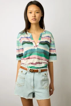 Tshirt Col Tunisien En Lin Lychen - Maorie<Gerard Darel Online
