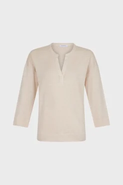Tshirt Col Tunisien Sable - Maddie<Gerard Darel Fashion