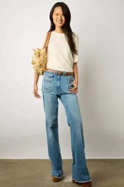 Tshirt En Lin A Broderie Ecru - Manika<Gerard Darel Clearance