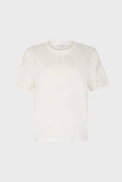 Tshirt En Lin A Broderie Ecru - Manika<Gerard Darel Clearance