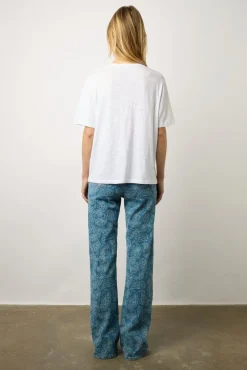 Tshirt Imprime Palmier En Coton Ecru - Mayli<Gerard Darel Clearance